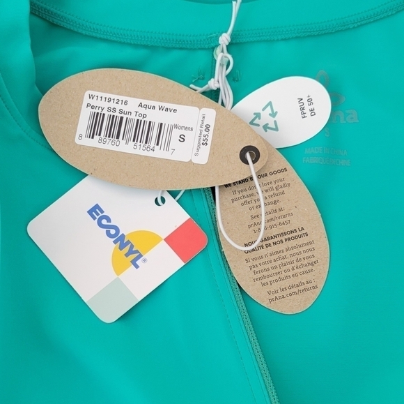 Prana Perry SS Sun Top  #326 Size S - Picture 8 of 13